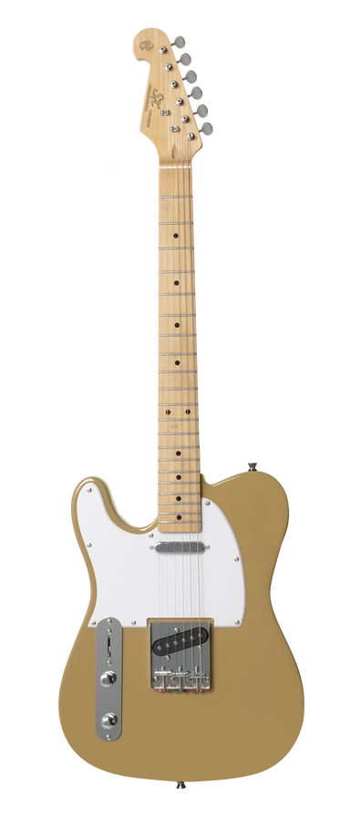 SX VET50LHBSB - TL Style Guitar Pack – Butterscotch Blonde – Left Hand - SX Guitar, SX Heavy Duty Padded Bag, FREE Online Lessons-Buzz Music