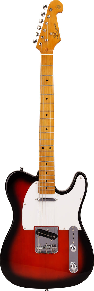 SX VET50TS - TL Style Guitar Pack – Red Antique Sunburst - SX Guitar, SX Heavy Duty Padded Bag, FREE Online Lessons-Buzz Music