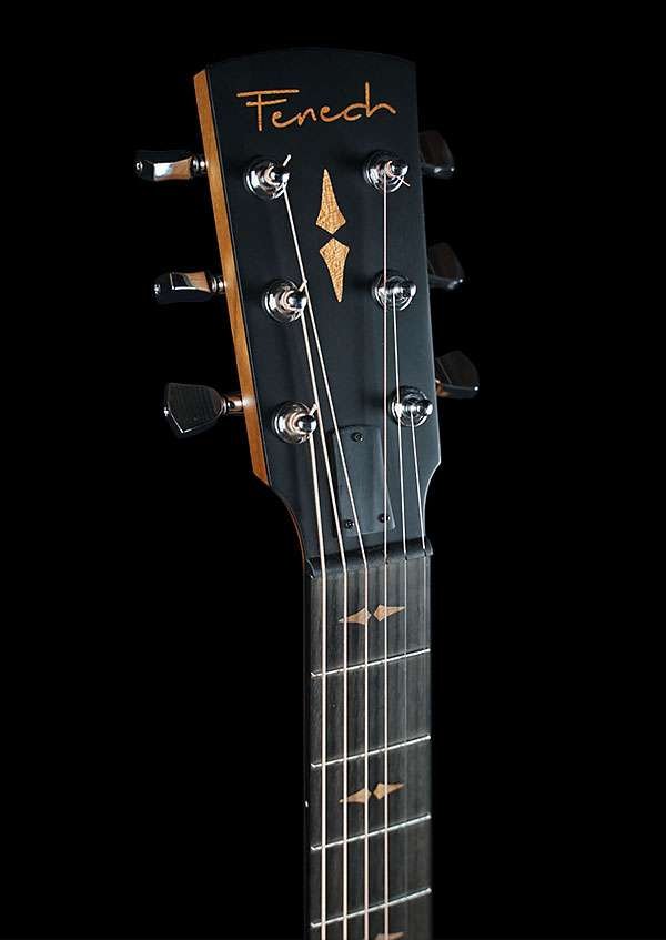 Fenech VTH GAc Grand Auditorium with Cutaway - All Solid Camphor Top Back & Sides with Pickup & Flight Case-Buzz Music