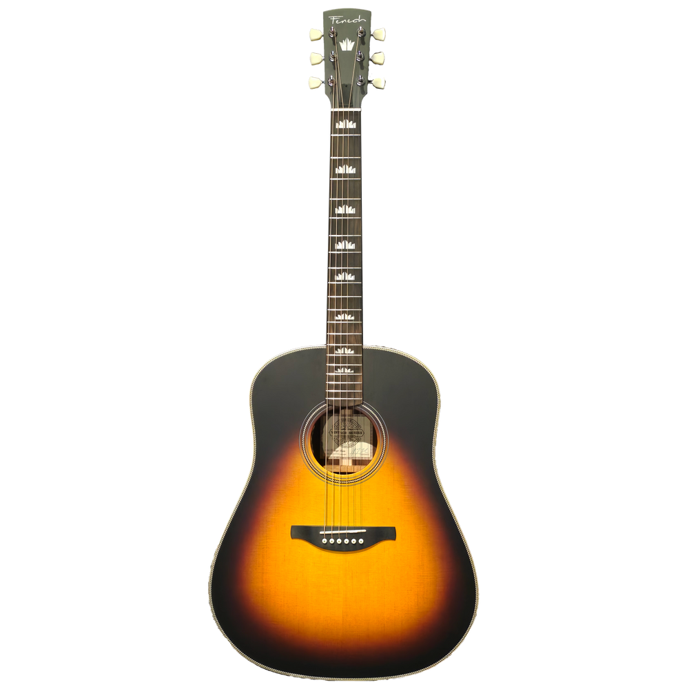 Fenech Vintage D75 Rosewood - Vintage Satin Burst-Buzz Music