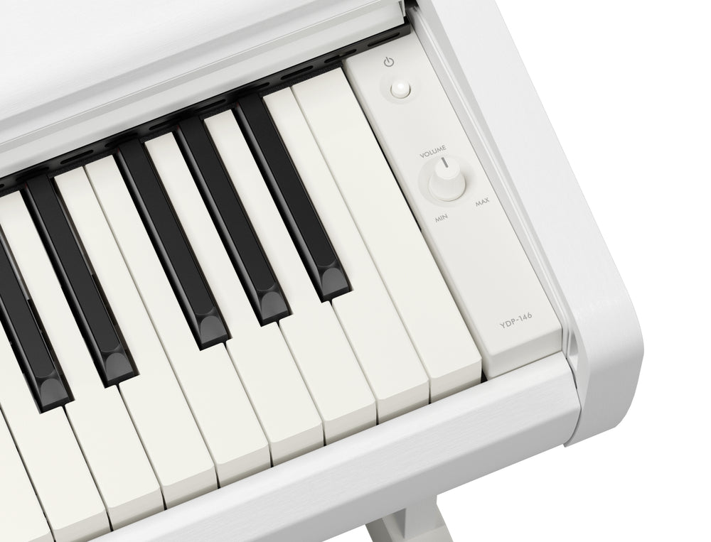 Yamaha YDP-146WH Digital Piano With Bench - White-Buzz Music
