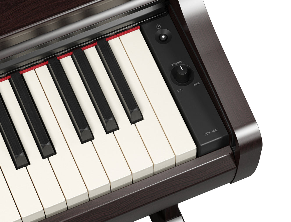 Yamaha YDP-166R Digital Piano With Bench - Rosewood-Buzz Music