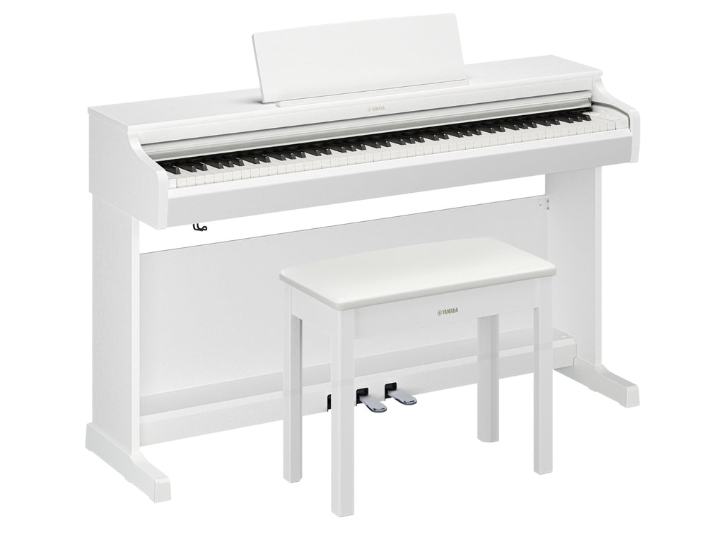 Yamaha YDP-166WH Digital Piano With Bench - White-Buzz Music