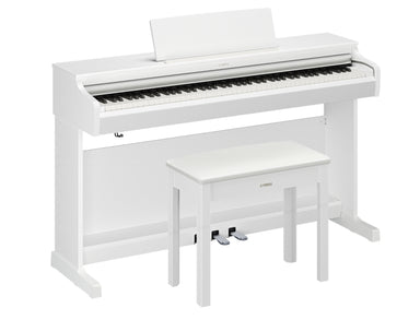 Yamaha YDP-166WH Digital Piano With Bench - White-Buzz Music