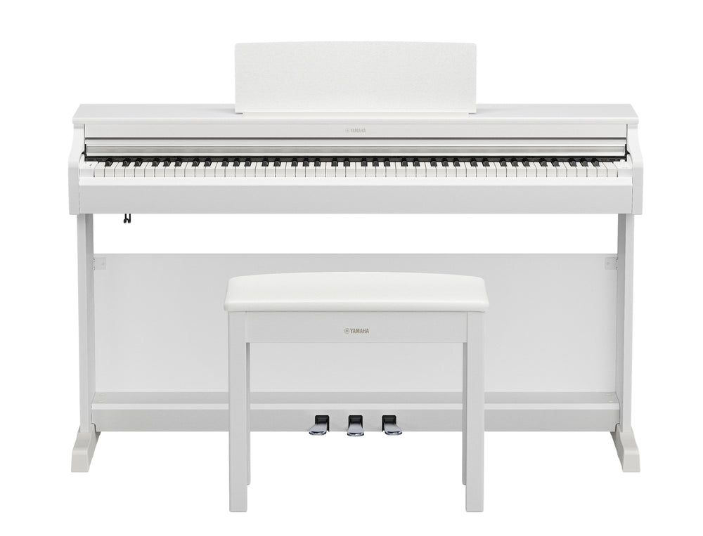 Yamaha YDP-166WH Digital Piano With Bench - White-Buzz Music