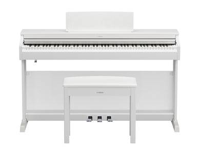 Yamaha YDP-166WH Digital Piano With Bench - White-Buzz Music