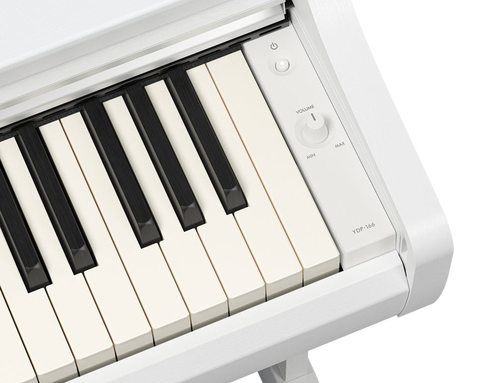Yamaha YDP-166WH Digital Piano With Bench - White-Buzz Music