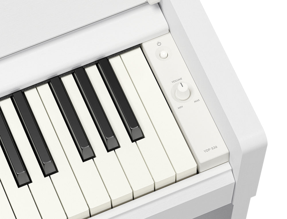 Yamaha YDP-S36WH Slimline Digital Piano - White-Buzz Music