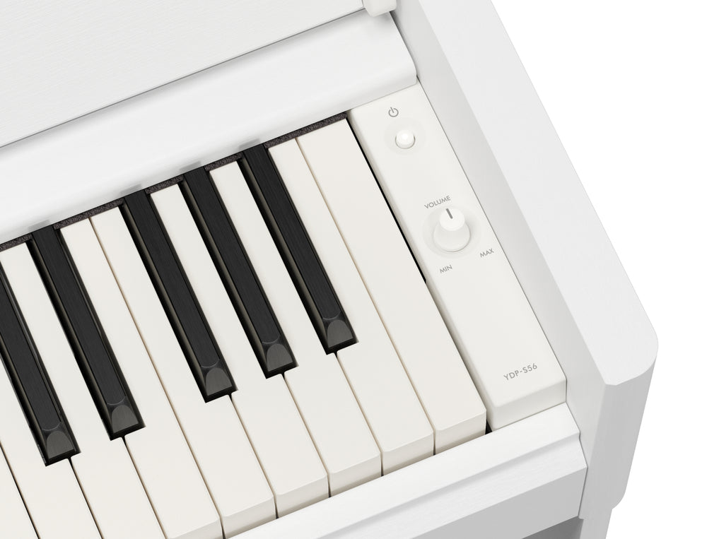 Yamaha YDP-S56WH Slimline Digital Piano - White-Buzz Music