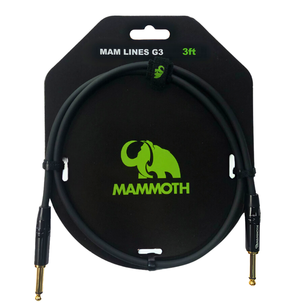 Mammoth MAM LINES G3, INSTRUMENT Cable, 3ft, JACK TO JACK