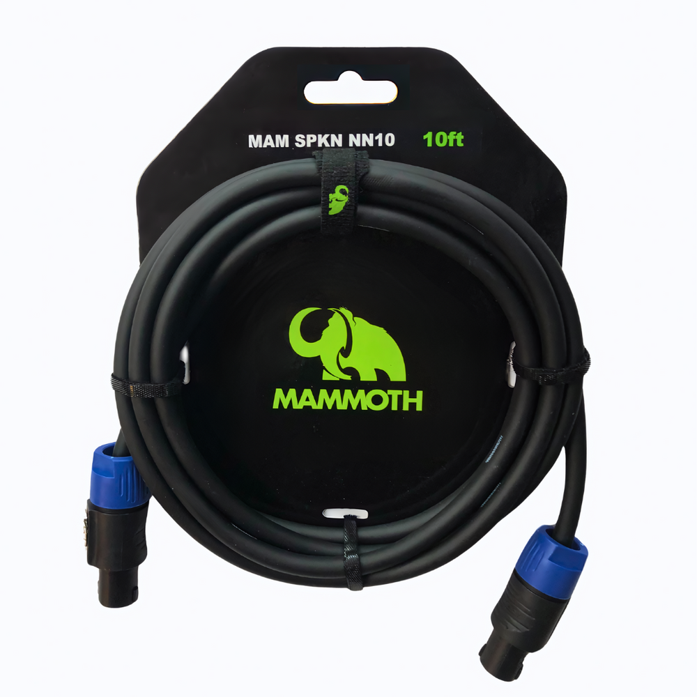 Mammoth MAM SPKN NN10, SPEAKER Cable, 10ft, SPEAKON TO SPEAKON