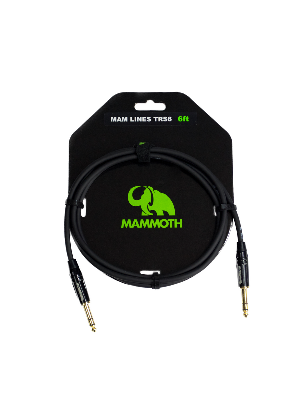 Mammoth MAM LINES TRS6, 6ft Audio Cable, TRS Jack to TRS Jack
