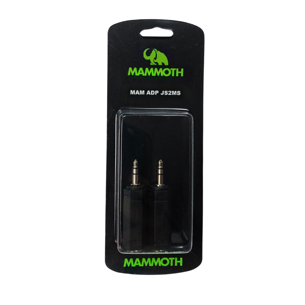 Mammoth MAM ADP JS2MS, ADAPTOR, 1/4 STEREO TO 1/8 STEREO, 2 PIECES