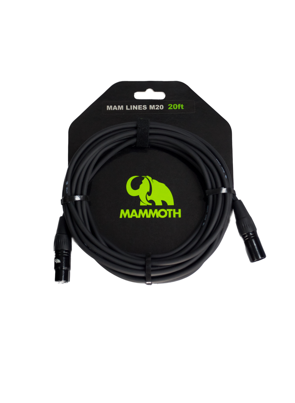 Mammoth MAM LINES M20, 20ft Mic Cable, XLR to XLR.