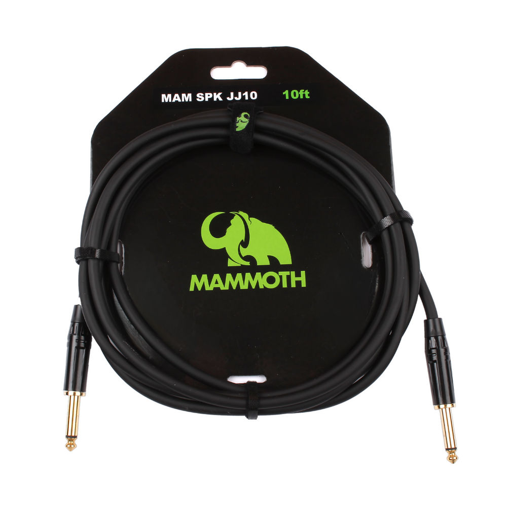 Mammoth MAM SPK JJ10, SPEAKER Cable, 10ft, JACK TO JACK