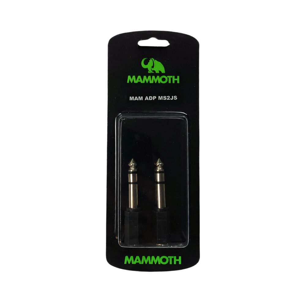 Mammoth MAM ADP MS2JS, ADAPTOR, 1/8 STEREO TO 1/4 STEREO, 2 PIECES