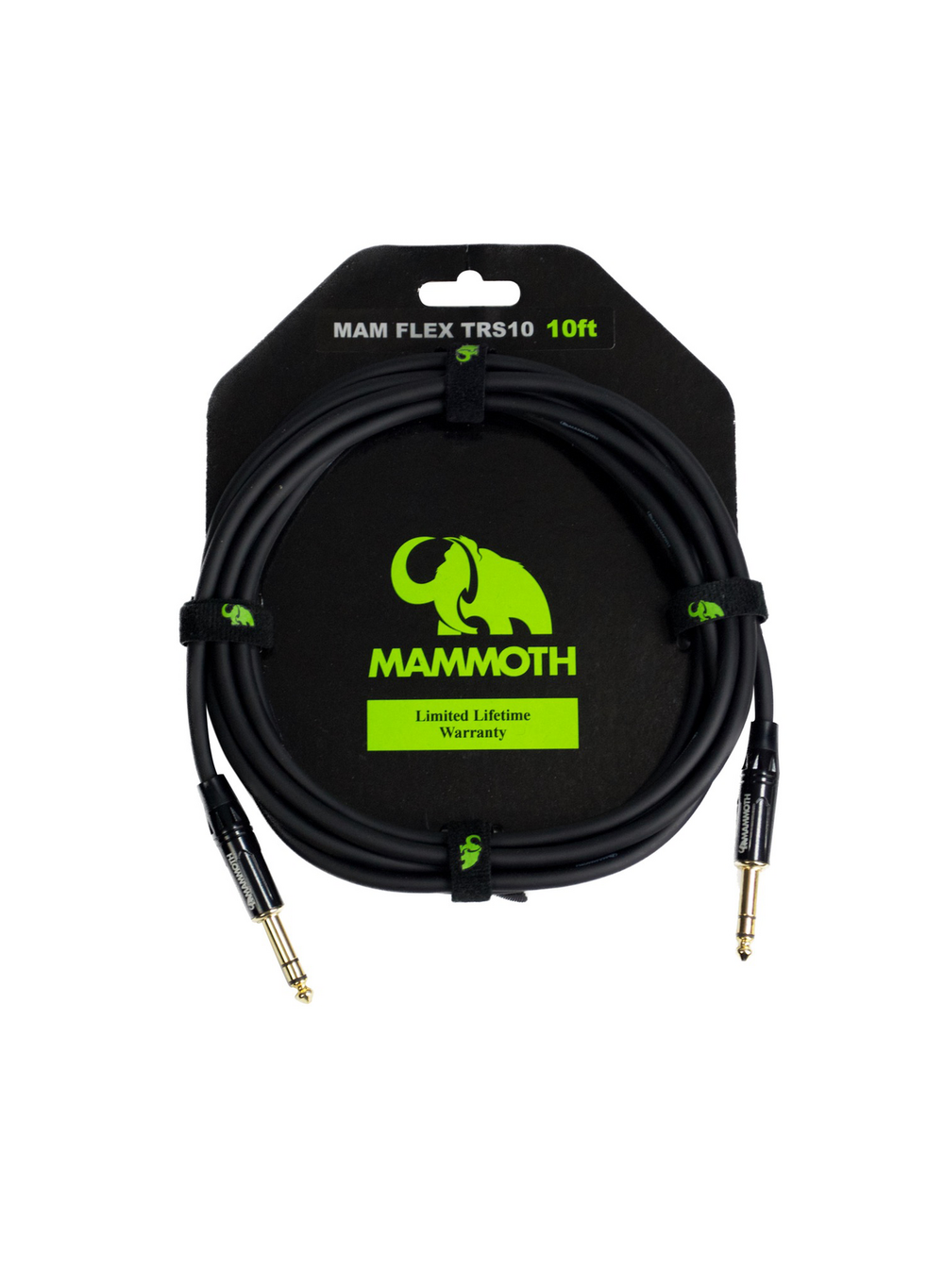 Mammoth MAM FLEX TRS10, 10ft Audio Cable, TRS Jack to TRS Jack