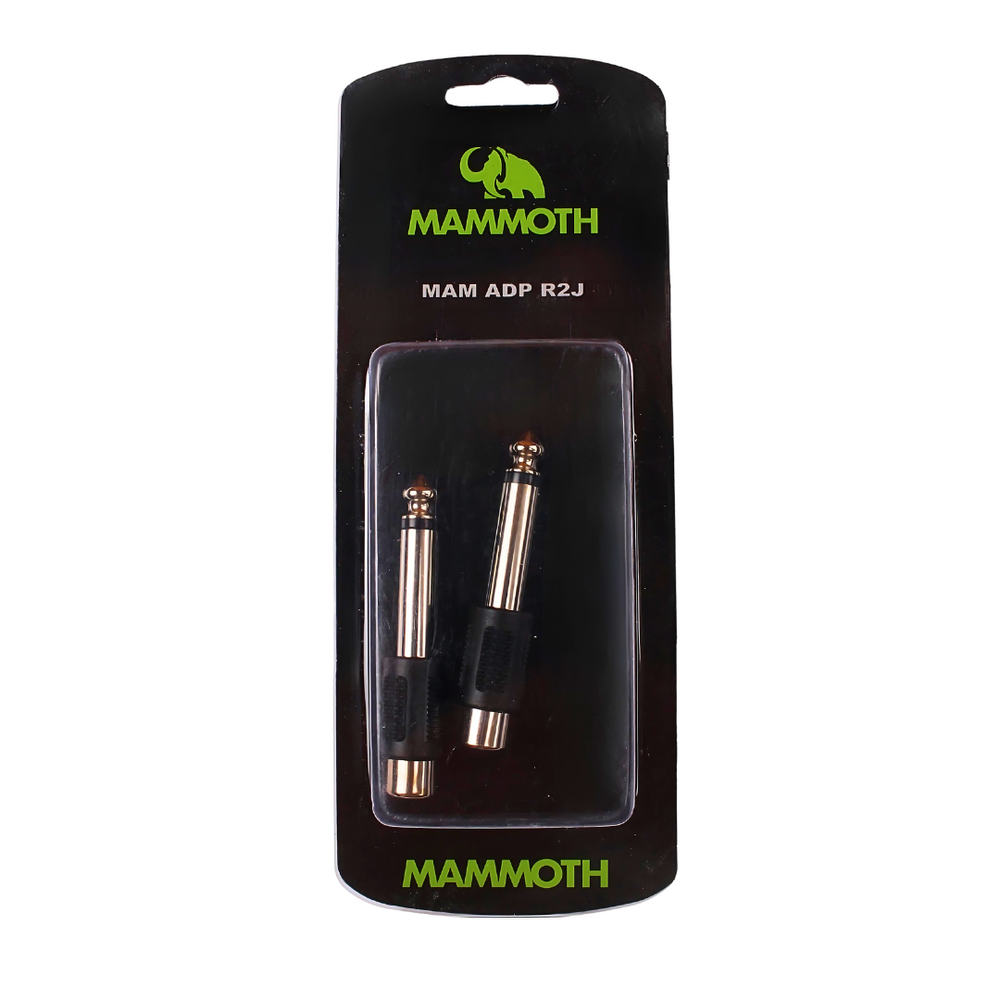 Mammoth MAM ADP R2J, ADAPTOR, RCA TO 1/4 MONO, 2 PIECES