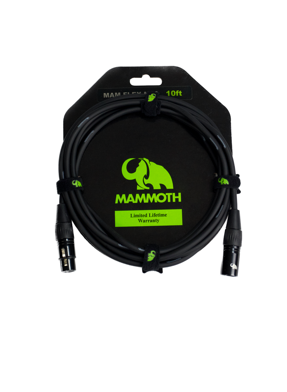 Mammoth MAM FLEX M10, 10ft Mic Cable, XLR to XLR.