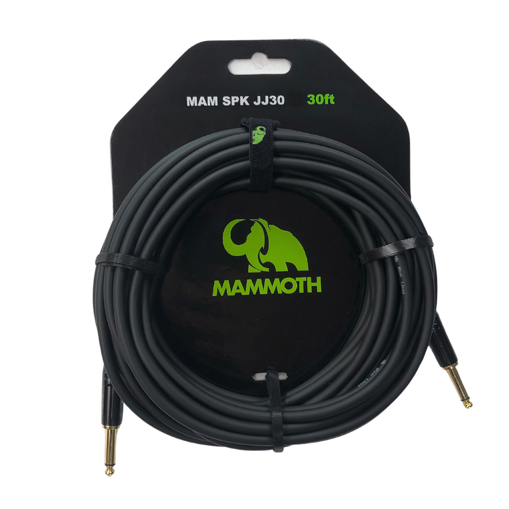 Mammoth MAM SPK JJ30, SPEAKER Cable, 30ft, JACK TO JACK