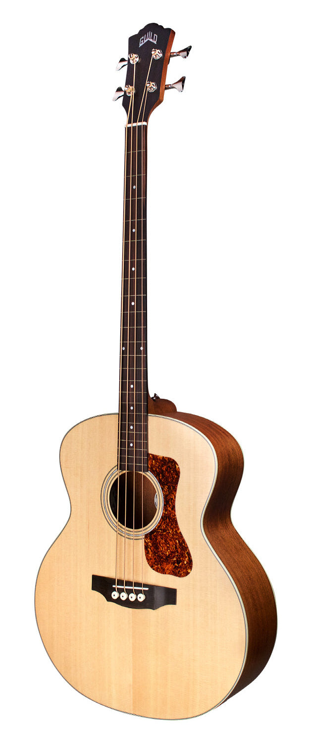 GUILD B-240E FRETLESS Acoustic Bass - Spruce Top, Mahogany Back & Sides - With Bag-Buzz Music