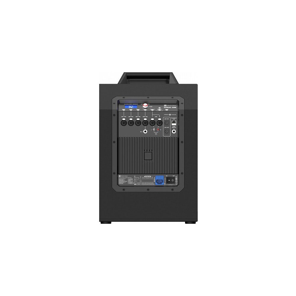EV EVOLVE50M Evolve 50 Portable Column System - Loudspeaker plus Subwoofer with 8ch Mixer and Pole - Black-Buzz Music
