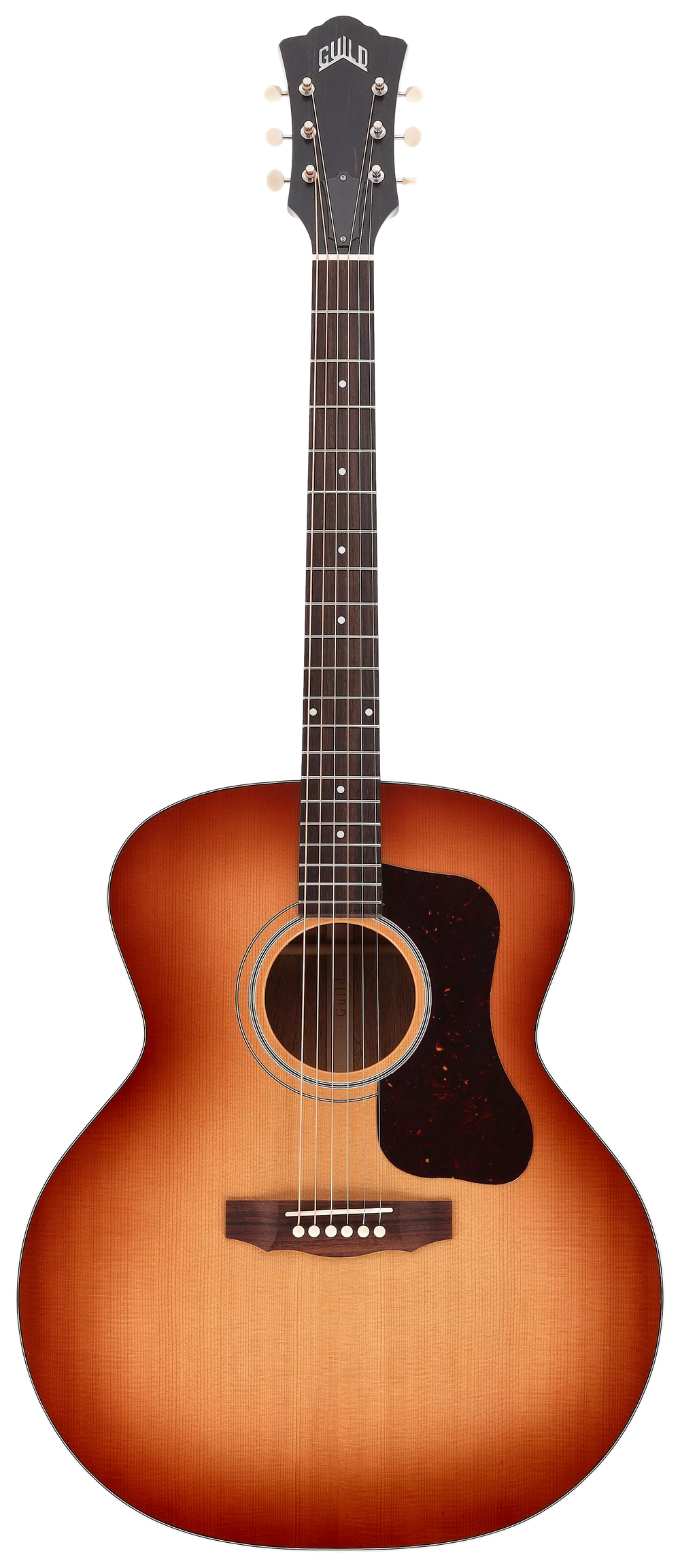Guild F-40E Standard Pacific Sunset Burst USA-Made Jumbo Acoustic Guitar - Spruce/Mahogany with Pickup and Case-Buzz Music