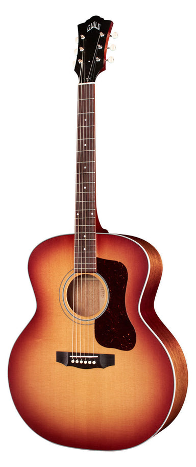 Guild F-40E Standard Pacific Sunset Burst USA-Made Jumbo Acoustic Guitar - Spruce/Mahogany with Pickup and Case-Buzz Music