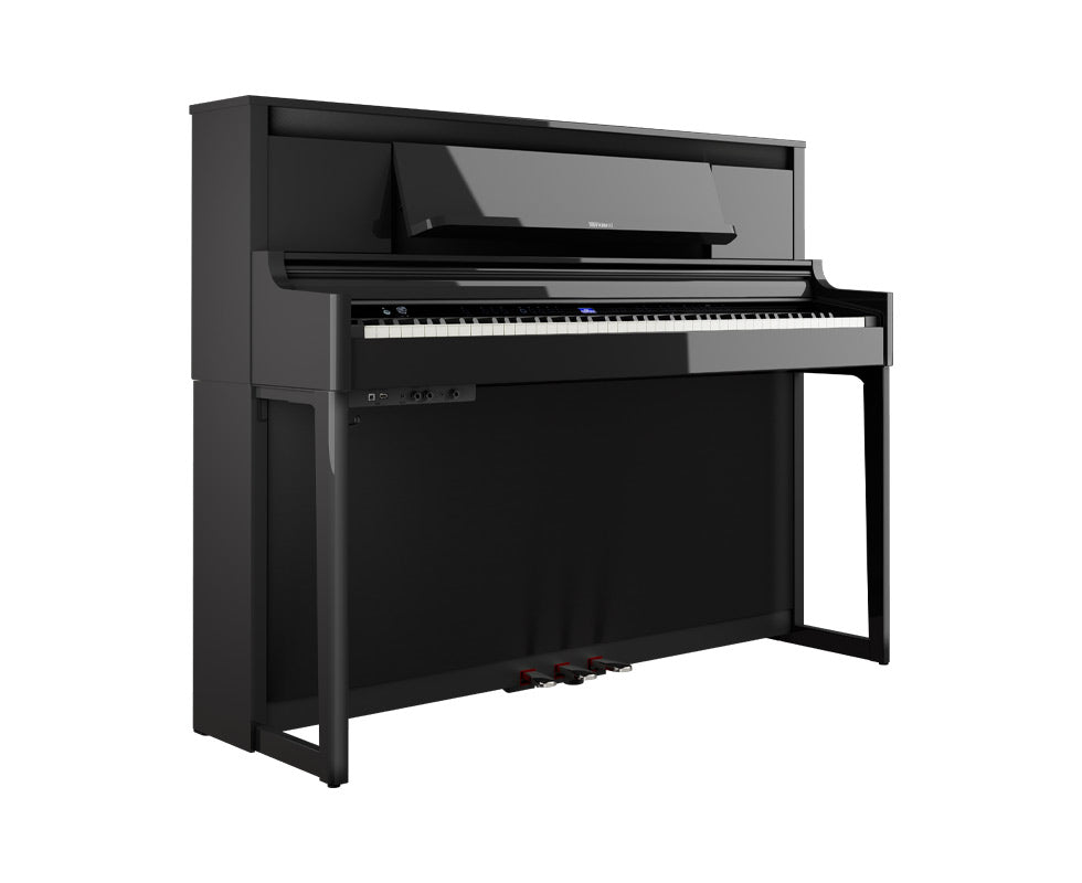 Roland LX-6 Home Piano & Stool - Polished Ebony-Buzz Music