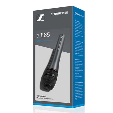 Sennheiser e 865 Handheld microphone supercardioid, condenser with and 3-pin XLR-Buzz Music
