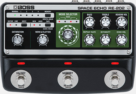 Boss RE-202 Space Echo Compact Pedal-Buzz Music