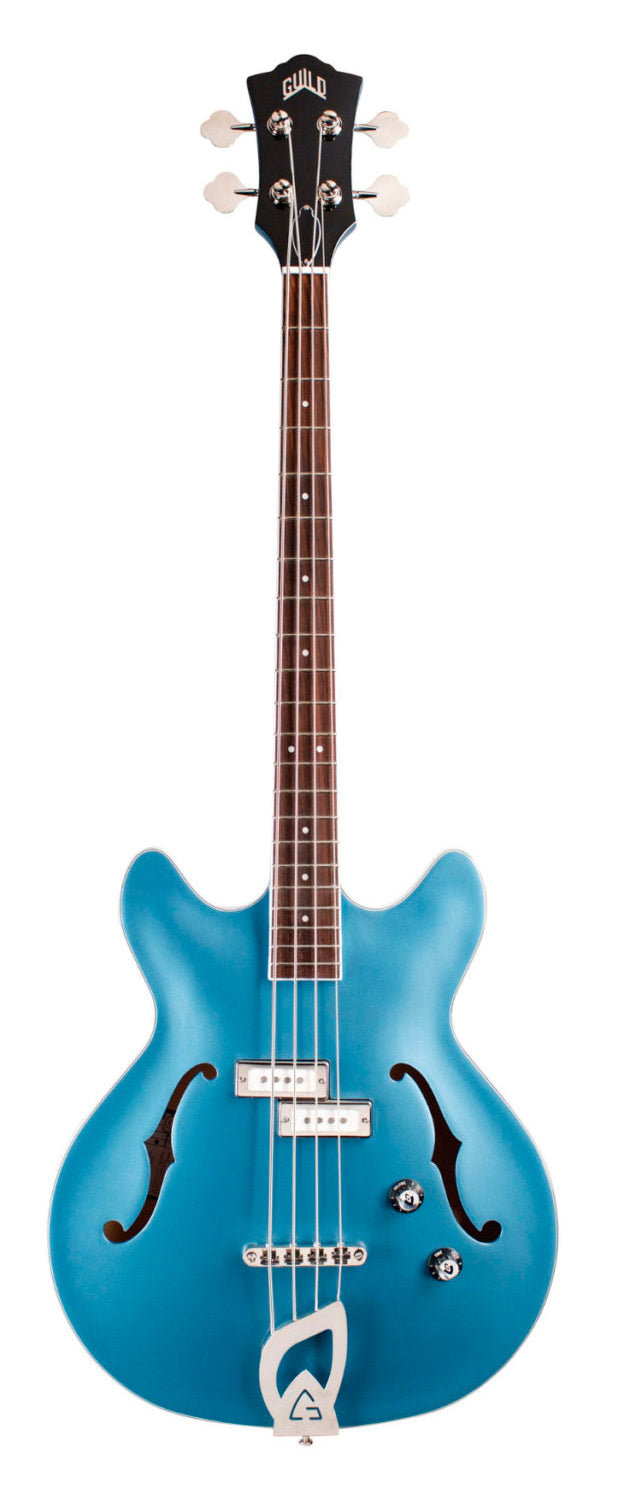 Guild Starfire I Bass Semi-Hollow Electric Bass - Blue-Buzz Music