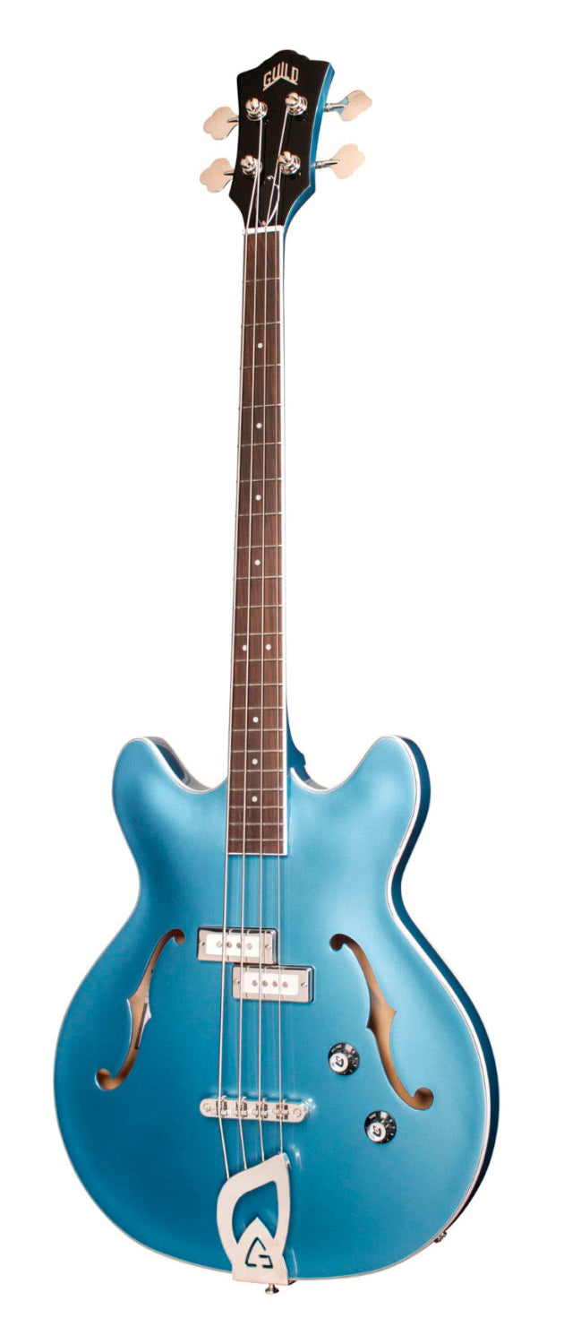 Guild Starfire I Bass Semi-Hollow Electric Bass - Blue-Buzz Music