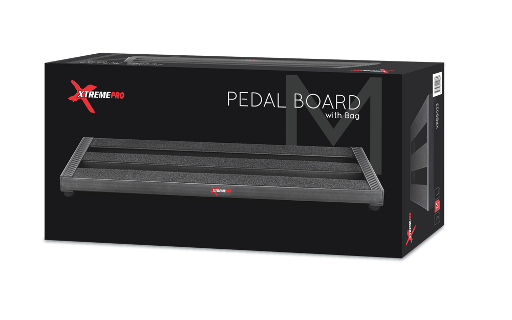 XTREME PRO Pedal board - Medium with Carry Bag & Adhesive Tape-Buzz Music