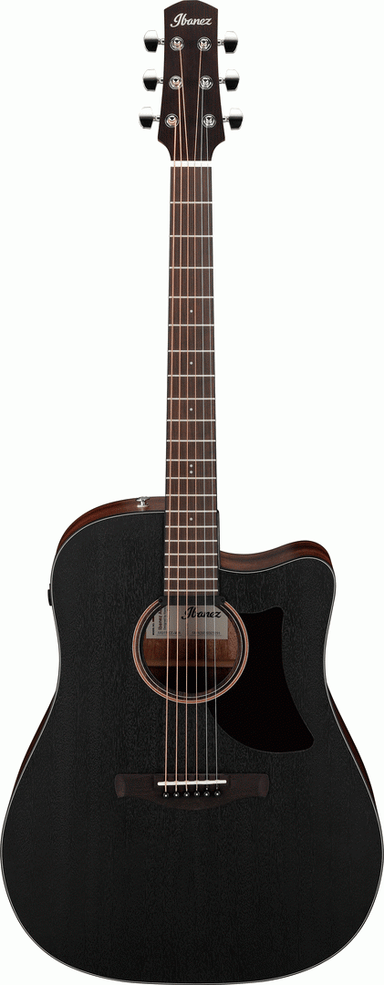 Ibanez AAD190CE Weathered Black Open Pore Acoustic Guitar-Buzz Music