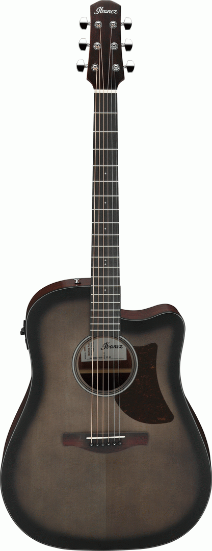 Ibanez AAD50CE Transparent Charcoal Burst Low Gloss Advanced Acoustic Guitar-Buzz Music