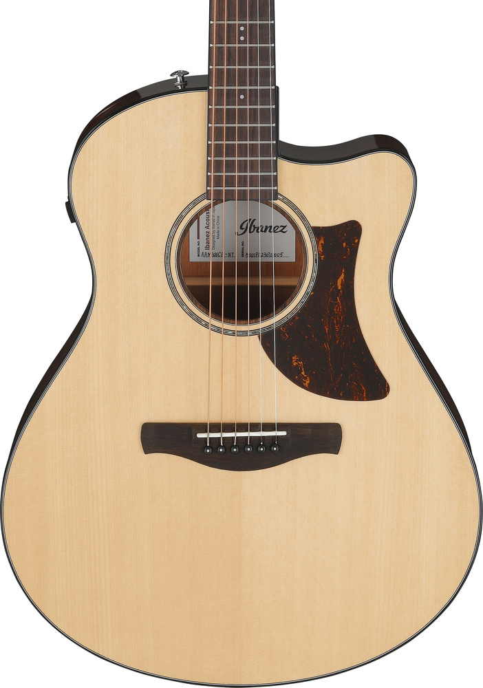 Ibanez AAM300CE Electro Acoustic Guitar Natural High Gloss-Buzz Music