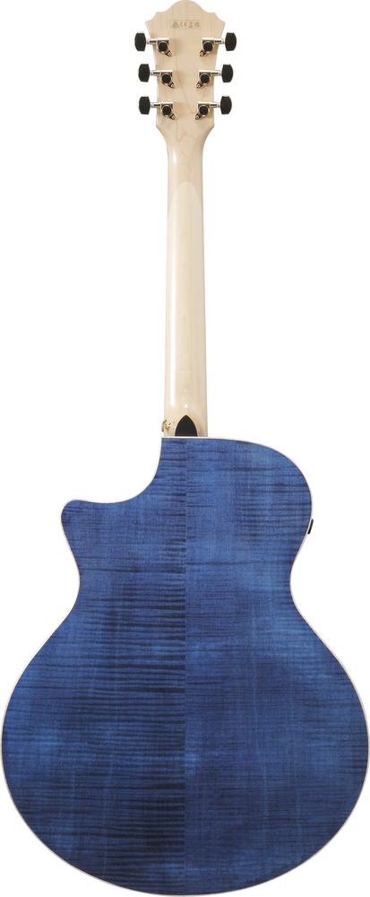 Ibanez AE390NTA Electro Acoustic Guitar Natural High Gloss Top, Aqua Blue High Gloss Back and Sides-Buzz Music