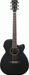Ibanez AEG7MH Weatherd Black Open Pore Acoustic Guitar-Buzz Music