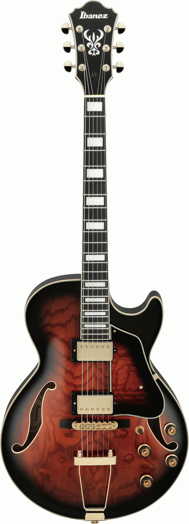 Ibanez AG95QA DBS Electric Guitar-Buzz Music
