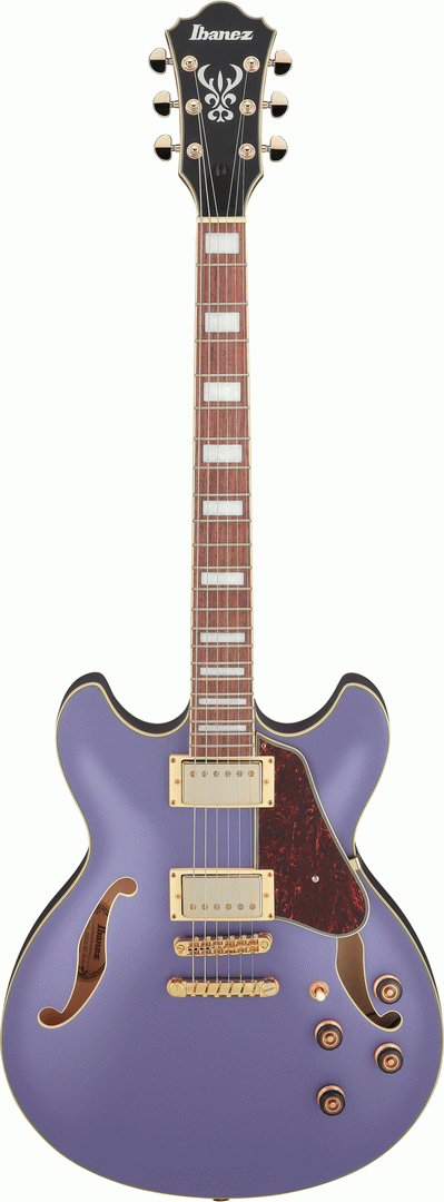 Ibanez AS73G Metallic Purple Flat Artcore Guitar-Buzz Music