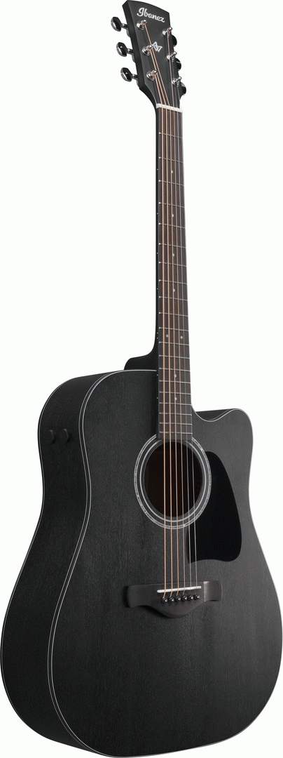 Ibanez AW1040CE Weathered Black Open Pore Acoutics Guitar All Solid-Buzz Music