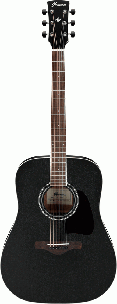 Ibanez AW84 Weathered Black Open Pore Artwood Acoustic Guitar-Buzz Music