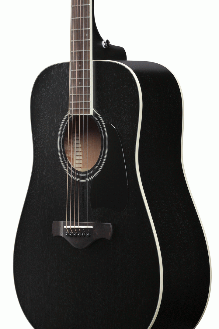 Ibanez AW84 Weathered Black Open Pore Artwood Acoustic Guitar-Buzz Music