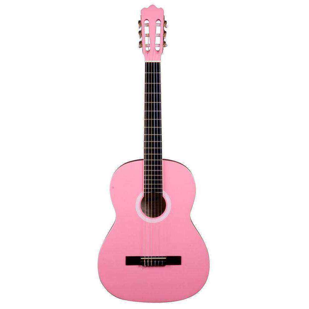Sprong meubilair loyaliteit Ashton Spcg44 Full Size Classic Guitar Starter Pack Pink Finish — Buzz Music