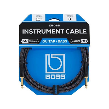 Boss Bic 10 Instrument Cable 10Ft Quarter Inch Connectors-Buzz Music