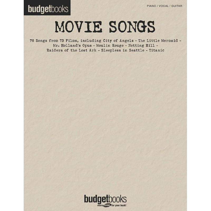 Budget Books Movie Songs Piano Voice & Guitar-Buzz Music