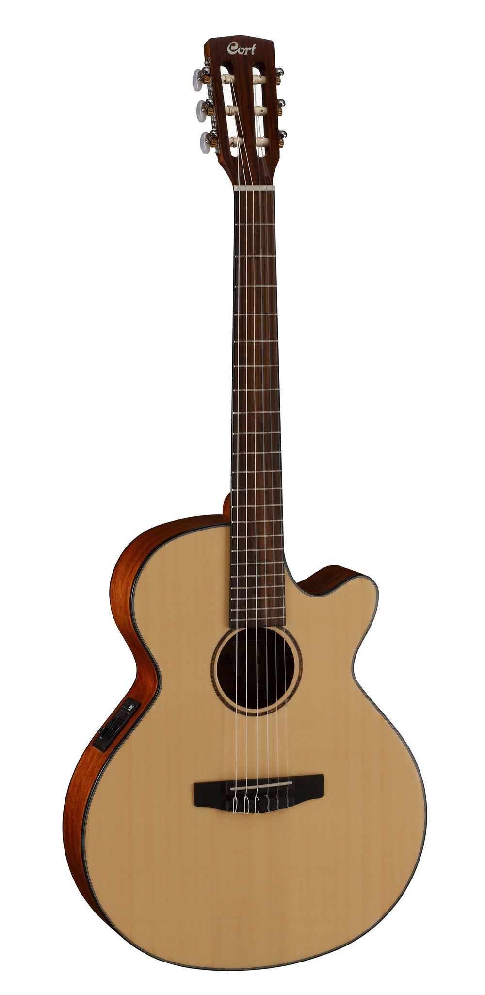 Cort CEC-3 NS Classical Cutaway Guitar Natural Satin-Buzz Music
