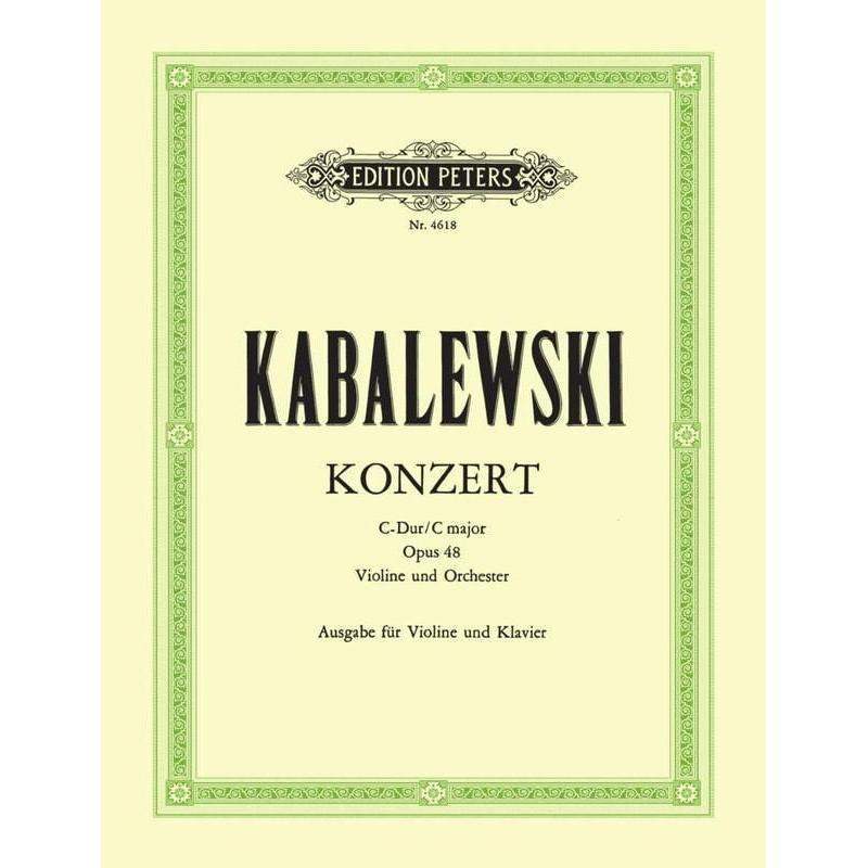 Concerto C Opus 48 Violin Piano Kabalewski-Buzz Music