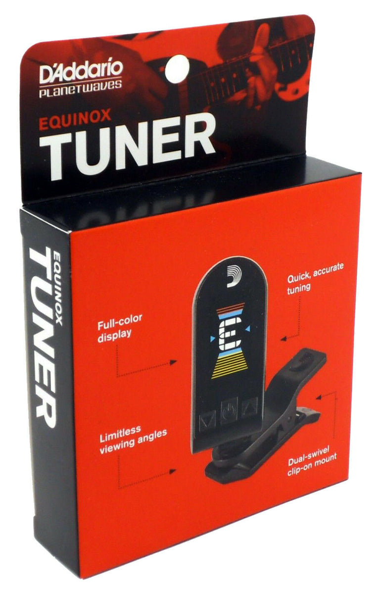 D'Addario Equinox USB Rechargeable Clip On Tuner-Buzz Music